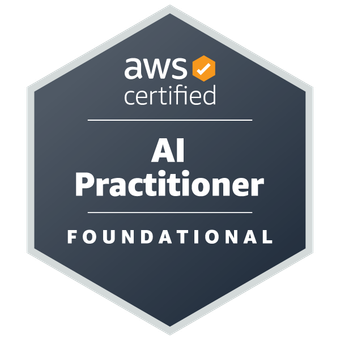 Amazon Web Services AWS Certified AI Practitioner certification badge